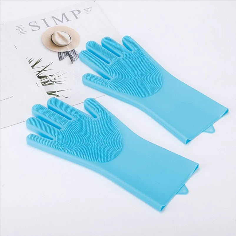 Pet Dog bath accessories Scrub brush Teddy silicone bath gloves anti-scratch and anti-bite bath products