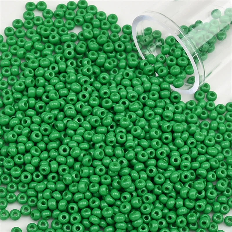 12Grams/Tube 2mm Metallic Seed Beads Japanese Round Glass Seedbeads For DIY Needlework Dress Adornment Sewing 1200pcs