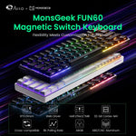Mechanical Keyboard Magnetic Switch 60% Gaming Keyboards Rapid Trigger 0.01mm 8K ARGB HE/TMR Custom Keyboard