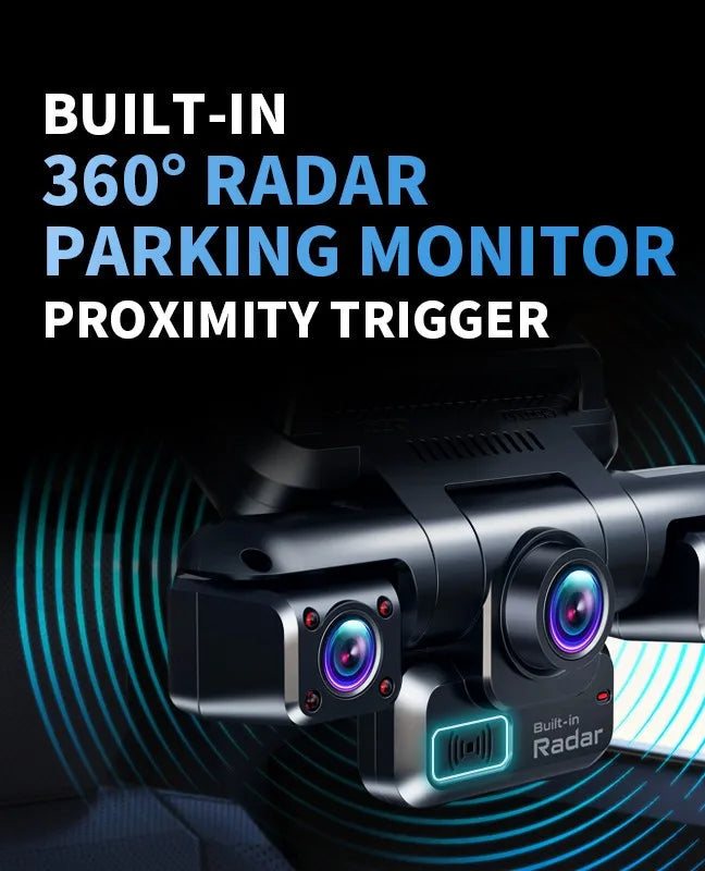 4CH GPS Dash Cam i7pro Front 4K/2K+3*1080P for Car 360 DVR Camera 24H Parking Mode WiFi Video Recorder IR Night Vision