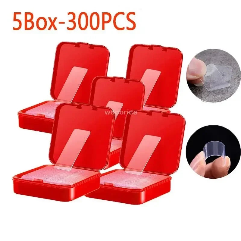300Pcs Double Sided Adhesive Tape Nano Reusable Super Strong Transparent Wall Stickers WaterProof Widely Used Wall Mount Sticker