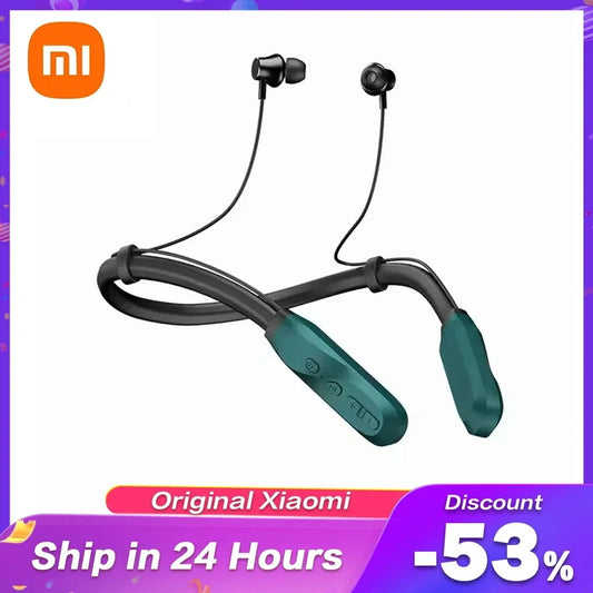 Xiaomi Wireless Bluetooth Headphones Neckband 5.1 Headphone with Mic Stereo Earbuds Headset  Xiaomi I35 Earphones 200 Hour Play