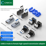 NNBILI 90 Degree Right Angle USB 3.0 Extension Adapter Upward Elbow USB Connector For PC Male to Female Extension Plug Converter