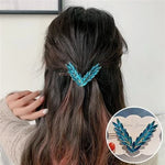 Luxury Shining Crystal Hair Clip For Women Korean V Shape Buckle Hairpins Girls Hair Accessories Headwear Fashion Ornaments Gift