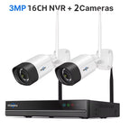 16CH NVR 2 Cameras 1 / UK Plug / None