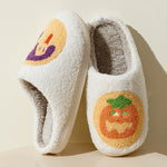 Halloween Cute Pumpkin Cookies Funny Witch Women Slippers Winter Indoor Warm Soft Sole Exquisite Comfy Bedroom Cotton Homeshoes