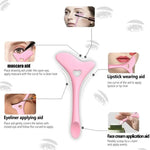 Wholesale  Multi-functional Eyeliner Stencil Wing Tips Silicone Eyeliner Aid Drawing Lipstick Wearing Aid Reusable Makeup Tools