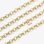 No Fade 2Meters Stainless Steel Chains for Jewelry Making DIY Necklace Bracelet Accessories Gold Chain Lips Beads Beaded Chain