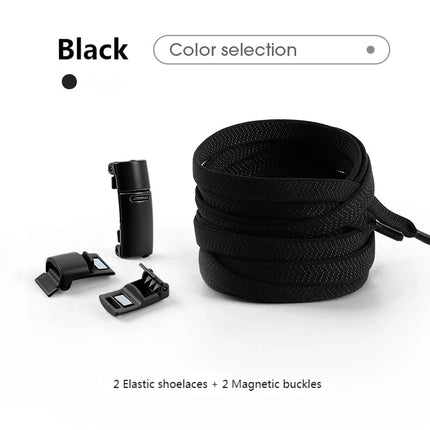 Magnetic Locking Shoelaces without ties Sneakers elastic laces  Children Adults Quick On/Off Shoelaces Shoe accessories 1 Pair