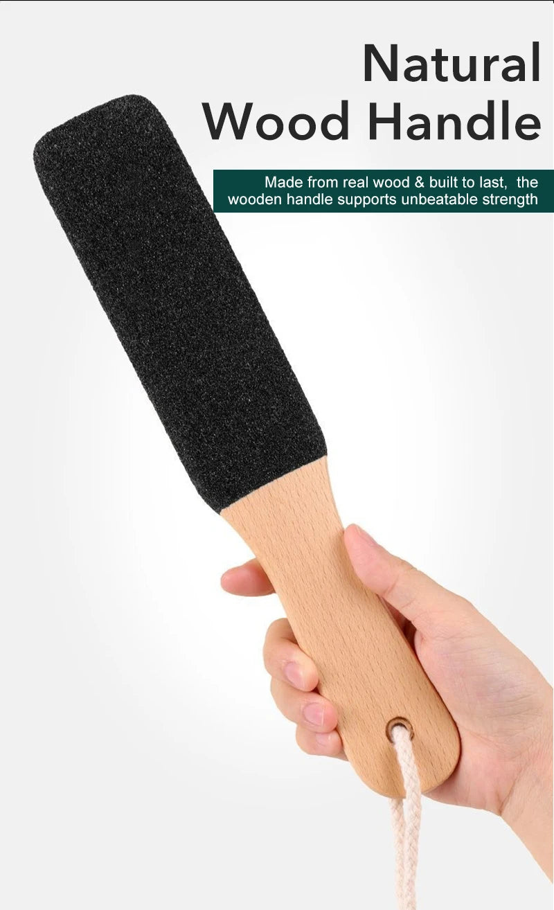 1PCS Professional Pedicure Rasp Tool for Dead Skin Crack Heels Beech Wood Foot File Rasp Callus Remover Foot Scrubber