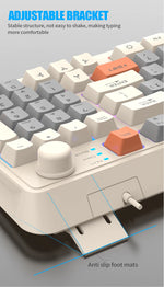 60% wired gaming keyboard, RGB backlight ultra compact mini keyboard, waterproof small compact 61 key keyboard for pc/Mac gamers