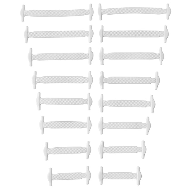 16pcs/lot Silicone Shoelaces No Tie Shoelaces 12 colors Elastic Lace Shoelace Creative Lazy Silicone Laces Rubber Lace