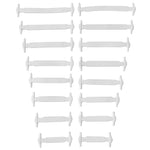 16pcs/lot Silicone Shoelaces No Tie Shoelaces 12 colors Elastic Lace Shoelace Creative Lazy Silicone Laces Rubber Lace