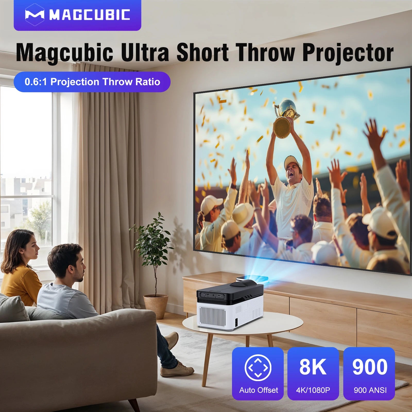 Magcubic HY450 8K Ultra Short Throw Projector