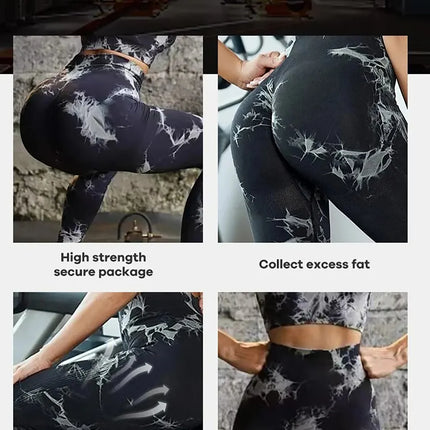 New Tie Dye Yoga Pants Sport Leggings Women Seamless High Waist Push Up Woman Tights Fitness Workout Leggins Gym Clothing