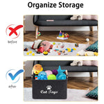 Felt Pet Toy Box Cat and Dog Toy Storage Box Pet Box Toy Storage Box, Suitable for Organizing Pet Supplies Collar Accessories