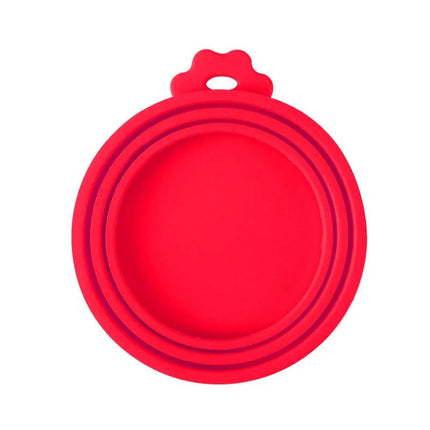 A set Reusable Pet Food Can Cover and Spoon Portable Dogs Cat Storage Tin Cap Lid Seal Cover Health Pet Supplies Pet Lids Can