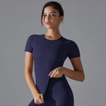 Yoga Vest Training Fitness Top Windproof Running Suit Solid Colour Cycling Fitness Quick Dry Women's Sweatshirt