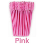 ANNAFRIS 50Pcs  Disposable Eyelash  Brush Soft Head Crystal Eyebrow Brush Lash Extension Brush  Mascara Wand Makeup Tool