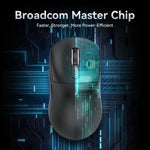 X3 PixArt PAW3395 49g Lightweight Mouse Wiredless Tri-Mode Connection, 26000dpi, 650IPS, Macro Gaming Mouse