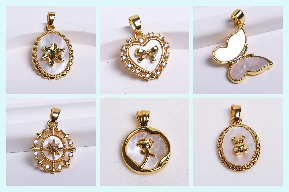 18K Gold Plated Separators For Bead,Spacers Beads For Jewelry Making,Brass Metal Round Beads,DIY Bracelets/Necklace Accessories