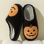Cute Funny Halloween Women's Slippers Cartoon Pumpkin Indoor Warm Soft Sole Comfy Slipper Breathable Leisure Home Plush Shoes
