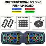 Portable Multifunctional Push-up Board Set With Handles Foldable Fitness Equipment For Chest Abdomen Arms And Back Training