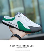 Men's Fashion Soft-soled Half Slippers Summer Men Trendy Bottom Casual Shoes Soft Sole Support Shoes Sneakers Zapatos De Hombre