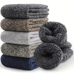 3 Pairs Winter Warm Thick Towel bottom Man Socks Wool Male Socks Slipper Socks Merino Wool Socks Against Cold Snow Socks 39-44