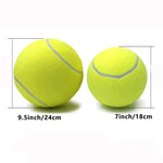 7/9.5Inch Giant Tennis Ball Pet Inflatable Toy for Dog Training Ball 24cm Large Tennis Ball with Air Pump Interactive Dog Toys