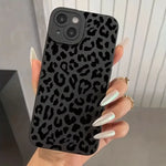 Black Print Leopard Graphic Phone Case For Samsung Galaxy A15 A35 A55 5G A34 A54 A33 A53 S25 S24 Ultra S23 S22 Plus S21 FE Cover