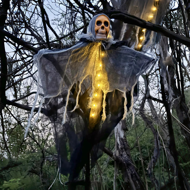 Halloween decoration skeleton ghost with LED, Halloween decoration ghost String Lights for Outdoor and indoor Use in Gardens