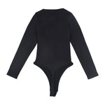 Female Underwear Open Crotch One-Piece Bodysuit Long Sleeve Seamless Waist Trainer Body Shaper Sheath Flat Belly Shapewear Woman