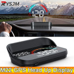 AD Head Up Display Windshield Projector M22 Car GPS HUD Universal Digital GPS Speedometer Km/h LCD Projection On Glass Car Speed