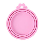 A set Reusable Pet Food Can Cover and Spoon Portable Dogs Cat Storage Tin Cap Lid Seal Cover Health Pet Supplies Pet Lids Can