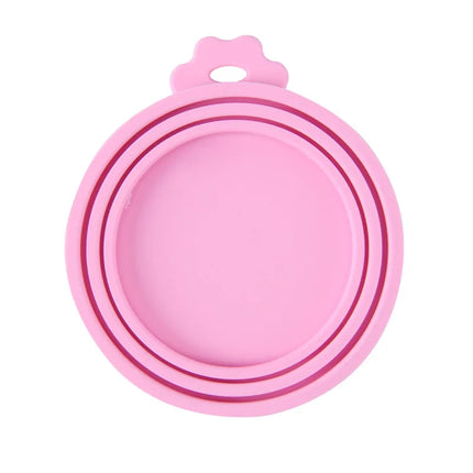 A set Reusable Pet Food Can Cover and Spoon Portable Dogs Cat Storage Tin Cap Lid Seal Cover Health Pet Supplies Pet Lids Can