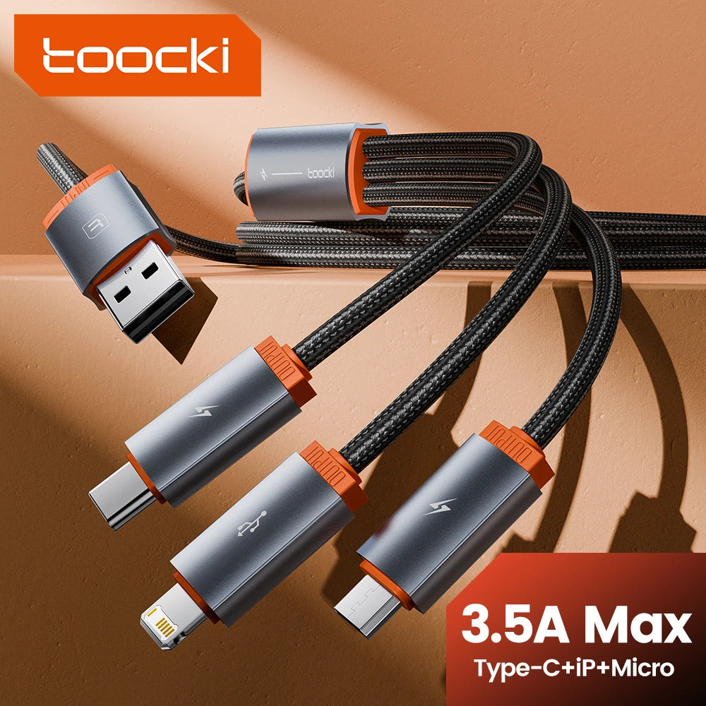 3 in 1 USB Data Cable with Fast Charging