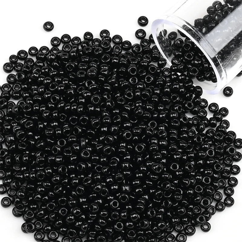 12Grams/Tube 2mm Metallic Seed Beads Japanese Round Glass Seedbeads For DIY Needlework Dress Adornment Sewing 1200pcs