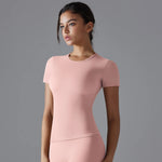 Yoga Vest Training Fitness Top Windproof Running Suit Solid Colour Cycling Fitness Quick Dry Women's Sweatshirt