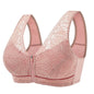 Soft cotton cups before the zipper in the elderly underwear breathable women without steel ring tank top lace large size bra