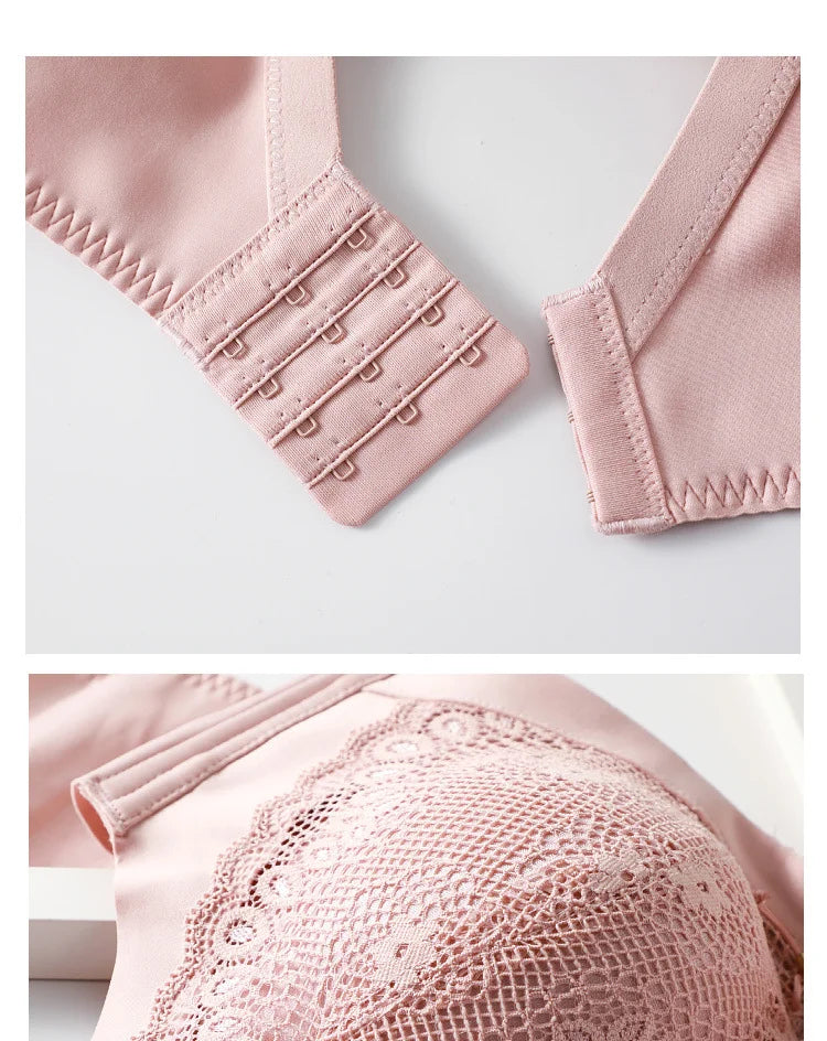 8cm Thickened Non-empty Cup Underwear Small Chest Gather Anti-sagging Hand-cup Bra Adjustable Bra Women