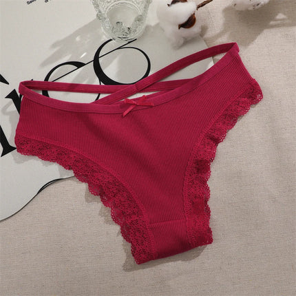 4PCS Women's Cotton Briefs Sexy Female Underpants Elasticity Comfortable Underwear Panties Lingerie S-XL  Solid Color Intimate
