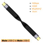USB3.1 10Gbps Short Cable 13cm PD 100W USB to Type C Cable Converter OTG USB Adapter USB4 20Gbps Cable 22cm for SSD Power Bank