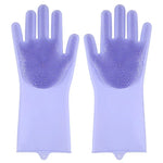 Pet Grooming Cleaning Gloves Dog Cat Bathing Shampoo Glove Scrubber Magic Dishwashing Cleanner Sponge Silicon Hair Removal Glove