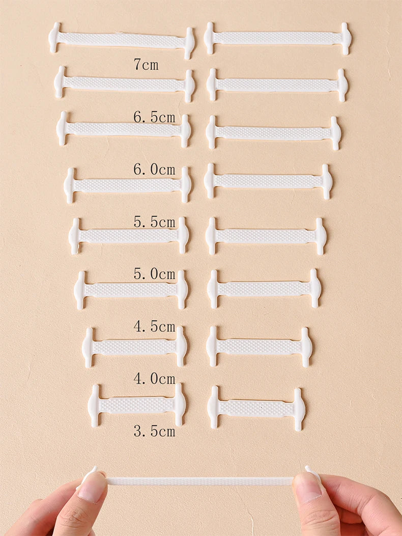 16pcs/lot Silicone Shoelaces No Tie Shoelaces 12 colors Elastic Lace Shoelace Creative Lazy Silicone Laces Rubber Lace