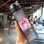 Lilo & Stitch 560ML Water Cup Children Portable Plastic Cartoon Figures Kawai Stitch Outdoor Large Capacity Sports Water Bottle