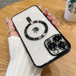 Magnetic Case For iPhone 17 16 15 14 13 12 11 Pro Max Plus Wireless Charge Cover With Lens Protector