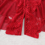 Women's Hollow Crotchless Bodysuit Slim Fit Erotic Mesh Lace Jumpsuit Bodysuit Summer Sexy Fashion Sleepwear Dress