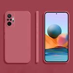 Coque Square Phone Case for Xiaomi Redmi Note 10 Pro Max 10S 1Original Funda Note10 S 4G Matte Silicone Soft Case Case
