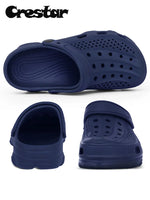 Crestar Fashion Design Sandals New Women Men Breathable Garden Clogs Shoes Outdoor EVA Holes Beach Shoes Summer House Slippers